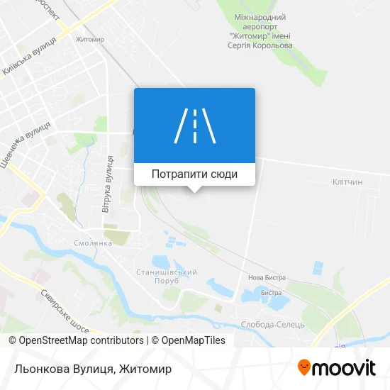 Карта Льонкова Вулиця