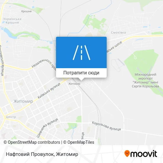 Карта Нафтовий Провулок