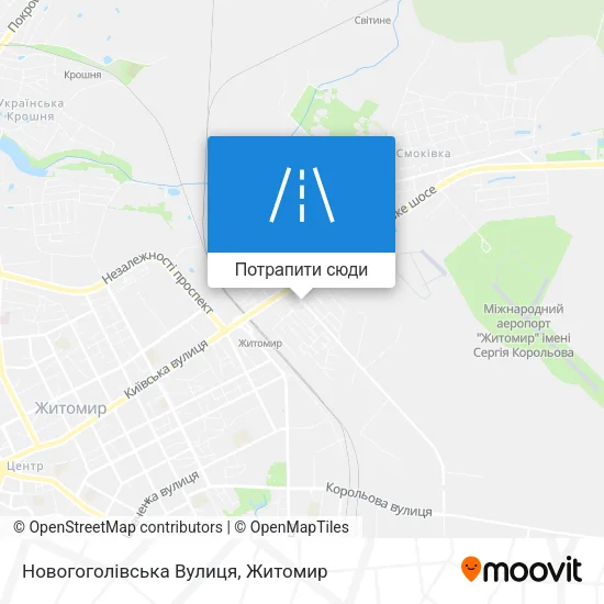 Карта Новогоголівська Вулиця