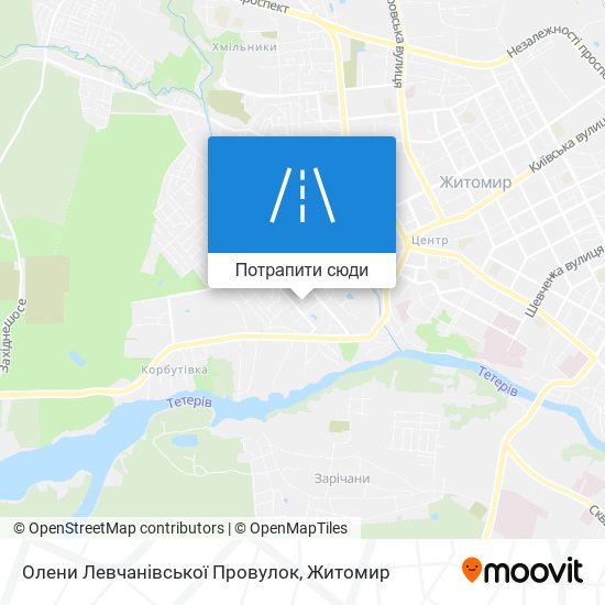 Карта Олени Левчанівської Провулок