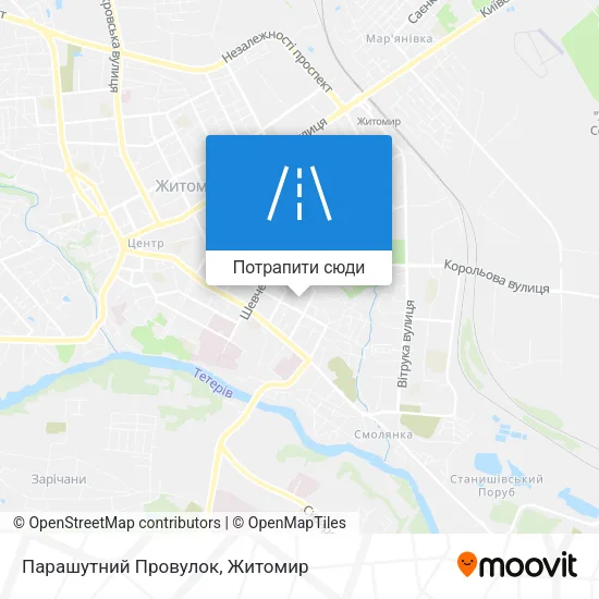 Карта Парашутний Провулок