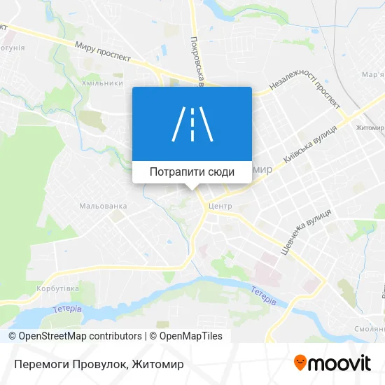 Карта Перемоги Провулок