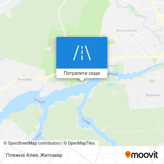 Карта Пляжна Алея