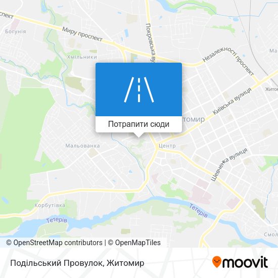 Карта Подільський Провулок