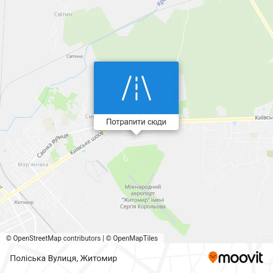 Карта Поліська Вулиця