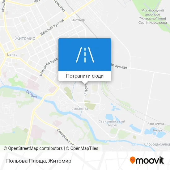 Карта Польова Площа