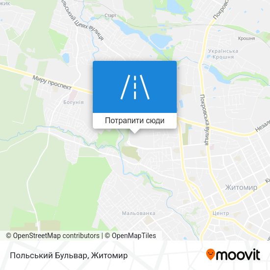 Карта Польський Бульвар