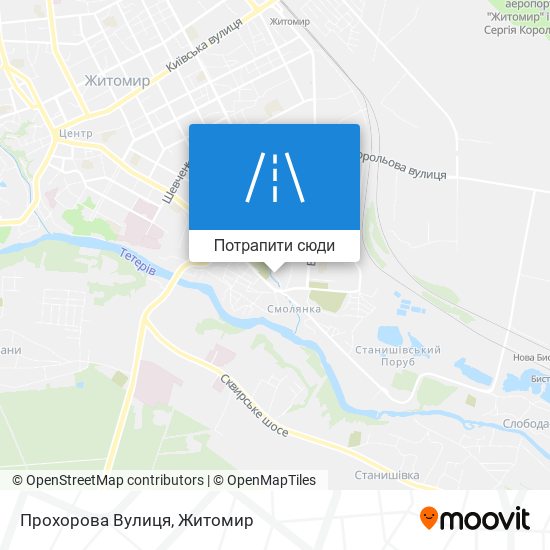 Карта Прохорова Вулиця