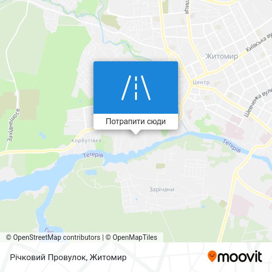 Карта Річковий Провулок