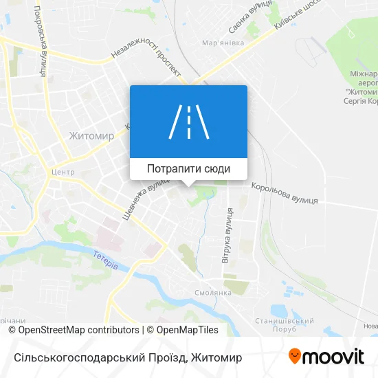 Карта Сільськогосподарський Проїзд