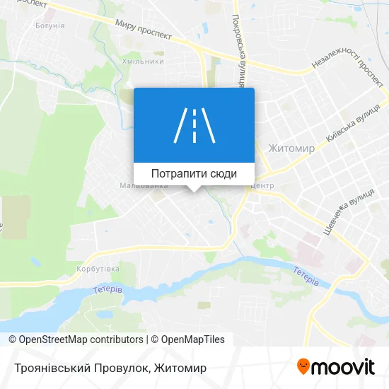 Карта Троянівський Провулок