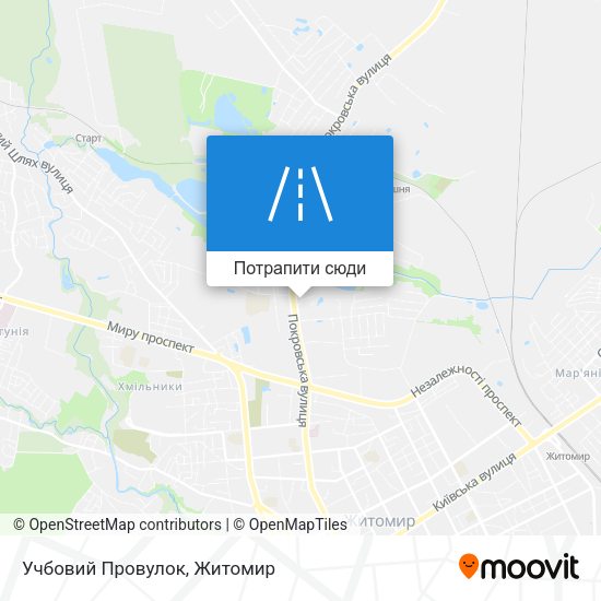 Карта Учбовий Провулок