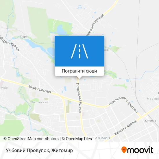 Карта Учбовий Провулок