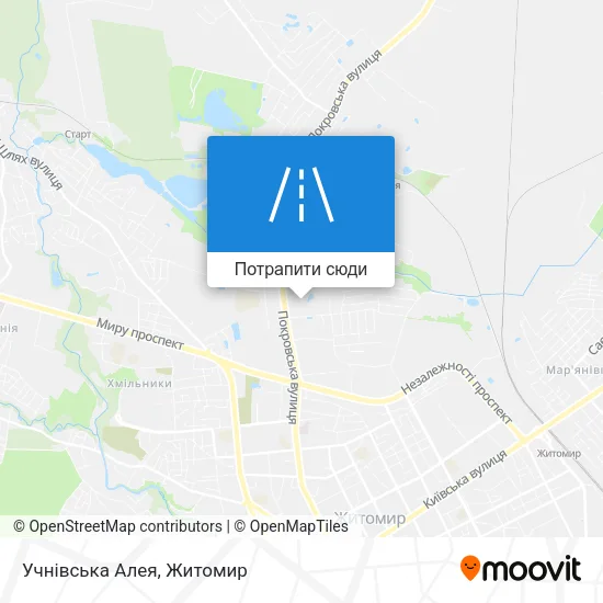 Карта Учнівська Алея