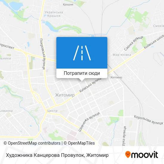 Карта Художника Канцерова Провулок
