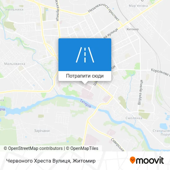 Карта Червоного Хреста Вулиця