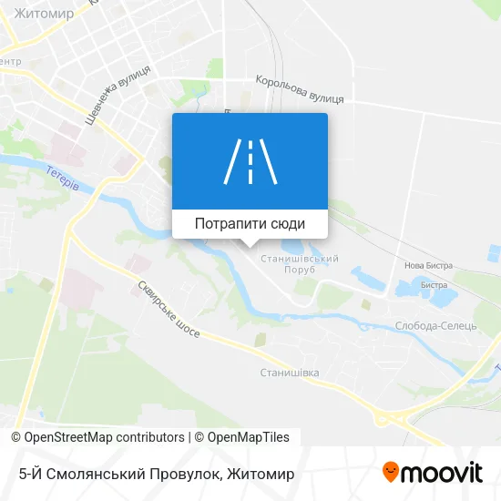 Карта 5-Й Смолянський Провулок
