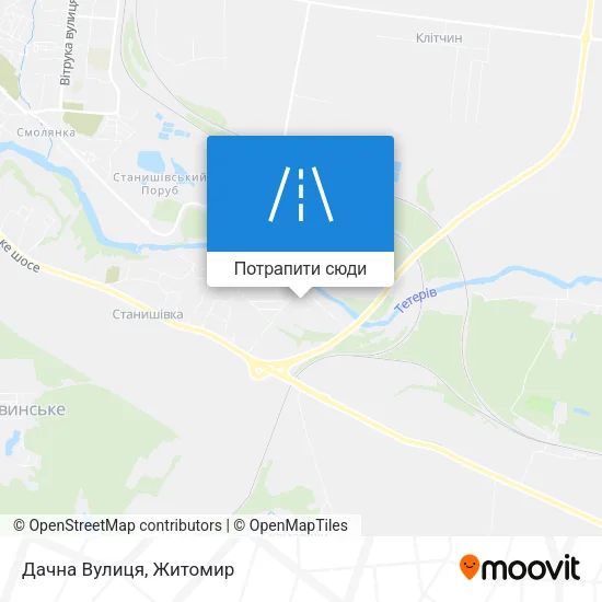Карта Дачна Вулиця