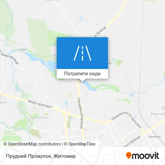 Карта Прудний Провулок