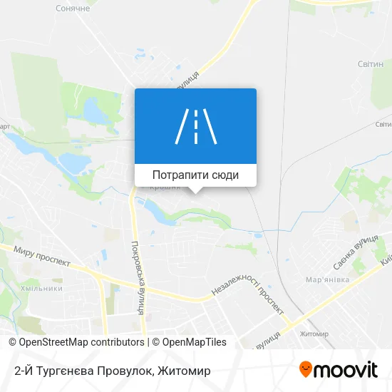 Карта 2-Й Тургєнєва Провулок