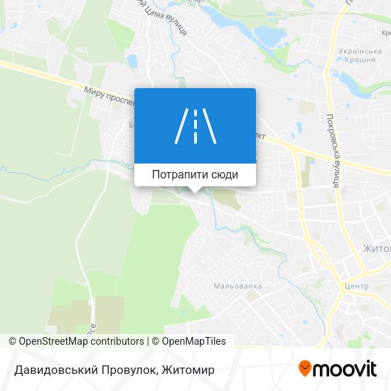 Карта Давидовський Провулок
