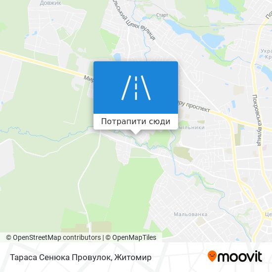 Карта Тараса Сенюка Провулок