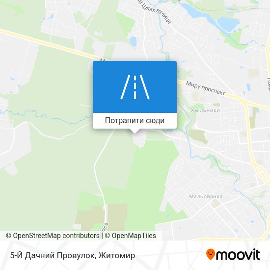 Карта 5-Й Дачний Провулок