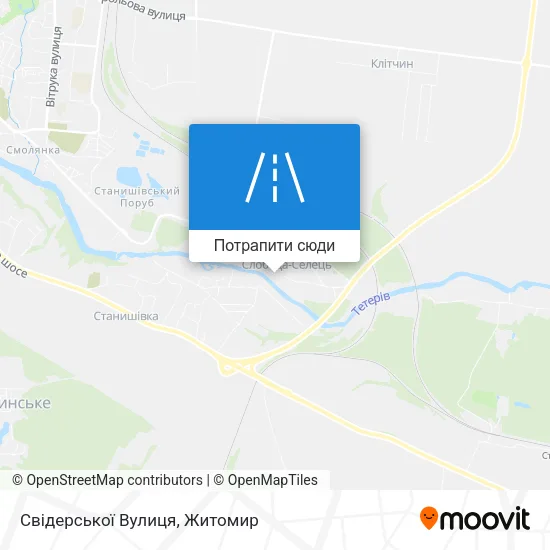 Карта Свідерської Вулиця