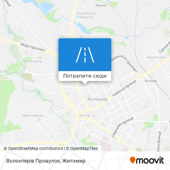 Карта Волонтерів Провулок