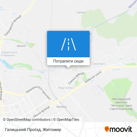Карта Галицький Проїзд