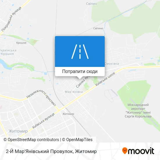 Карта 2-Й Мар'Янівський Провулок
