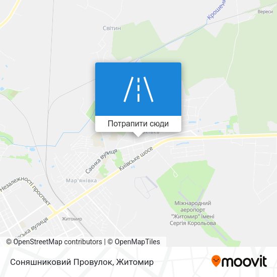 Карта Соняшниковий Провулок