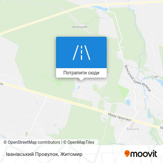 Карта Іванівський Провулок