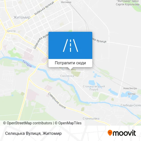 Карта Cелецька Вулиця