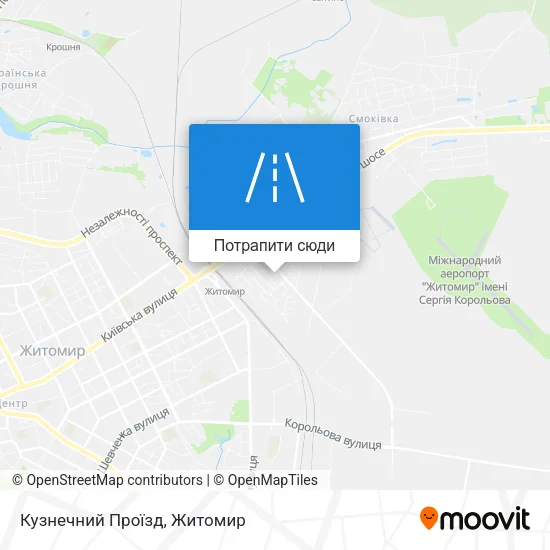 Карта Кузнечний Проїзд