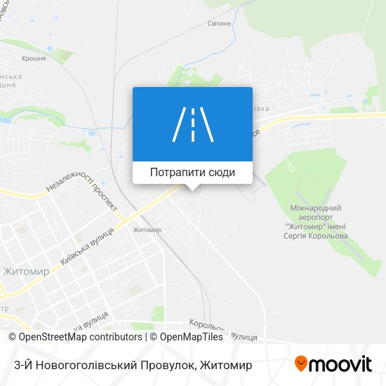 Карта 3-Й Новогоголівський Провулок