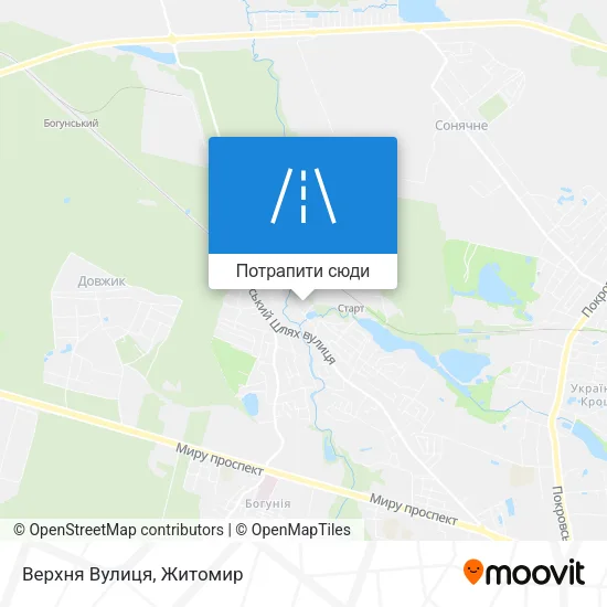 Карта Верхня Вулиця