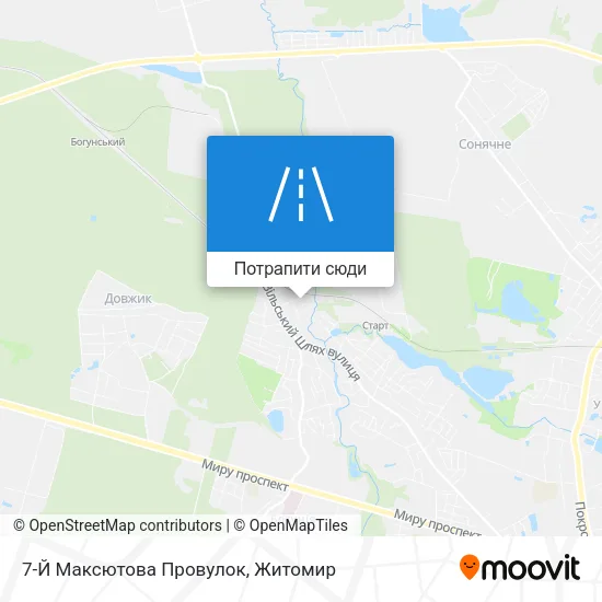 Карта 7-Й Максютова Провулок