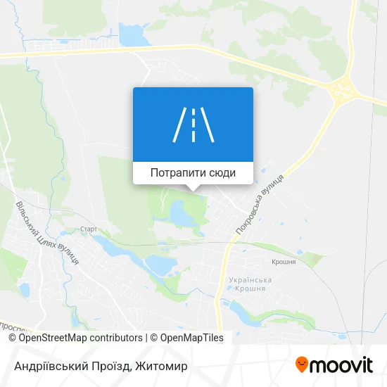 Карта Андріївський Проїзд