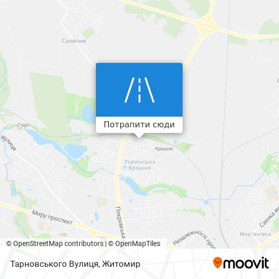 Карта Тарновського Вулиця