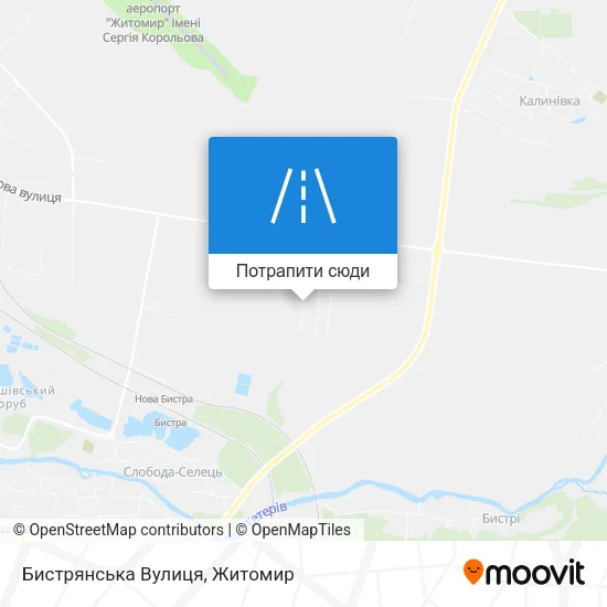 Карта Бистрянська Вулиця