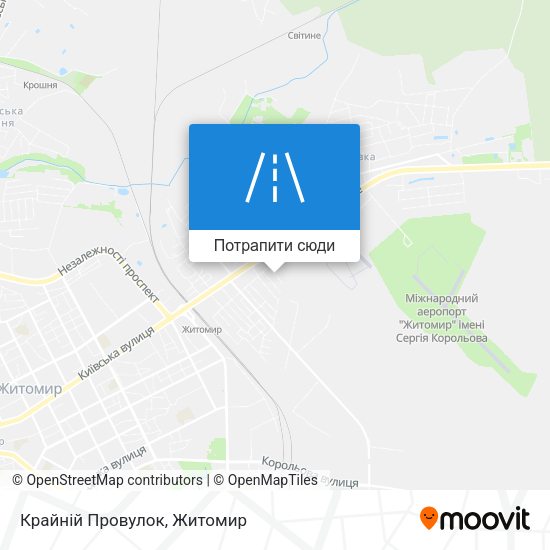Карта Крайній Провулок