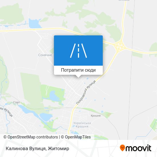 Карта Калинова Вулиця