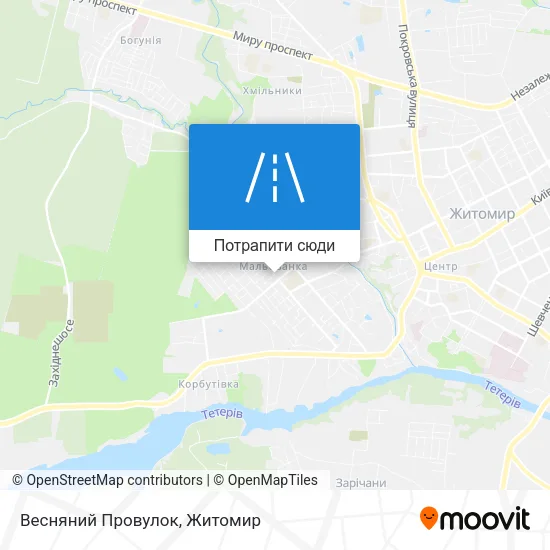 Карта Весняний Провулок