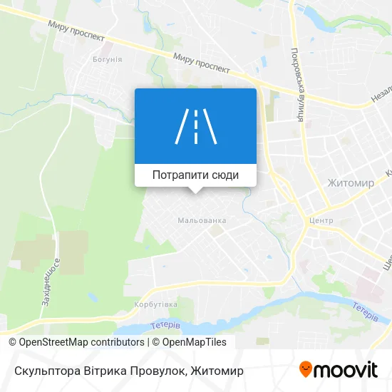 Карта Скульптора Вітрика Провулок
