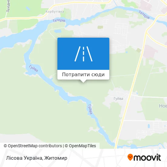 Карта Лісова Україна