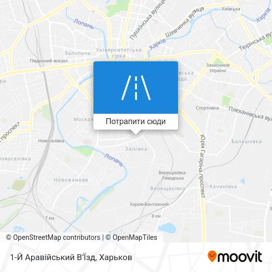 Карта 1-Й Аравійський В’Їзд
