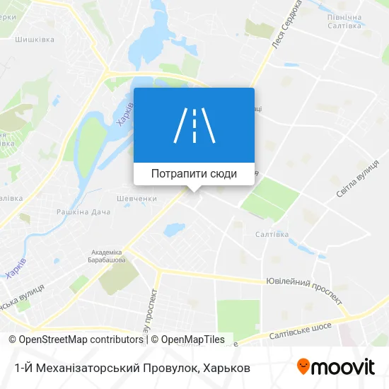 Карта 1-Й Механізаторський Провулок