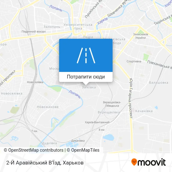 Карта 2-Й Аравійський В’Їзд
