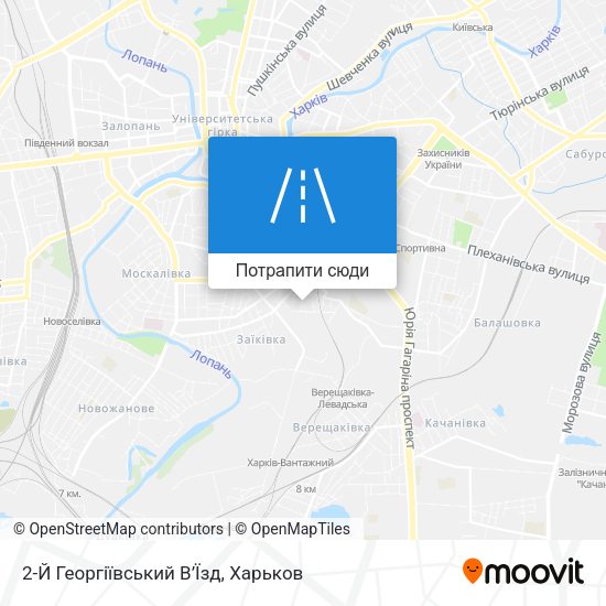 Карта 2-Й Георгіївський В’Їзд
